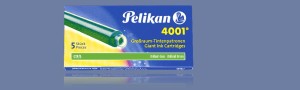 NABOJE ATRAMENTOWE PELIKAN 4001 DŁUGIE GTP/5 CIEMNO-ZIELONE