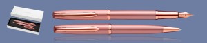 ZESTAW PIÓRO WIECZNE + DŁUGOPIS PELIKAN K/P36 JAZZ NOBLE ELEGANCE MONOCHROME ROSE | STALÓWKA M