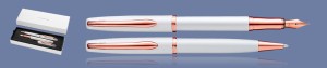 ZESTAW PIÓRO WIECZNE + DŁUGOPIS PELIKAN K/P36 JAZZ NOBLE ELEGANCE PEARL | STALÓWKA M