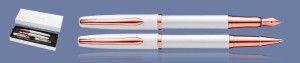 ZESTAW PIÓRO WIECZNE + PIÓRO KULKOWE PELIKAN R/P36 JAZZ NOBLE ELEGANCE PEARL | STALÓWKA M