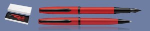 ZESTAW PIÓRO WIECZNE + DŁUGOPIS PELIKAN K/P36 JAZZ NOBLE ELEGANCE RED | STALÓWKA M