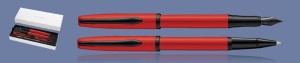 ZESTAW PIÓRO WIECZNE + PIÓRO KULKOWE PELIKAN R/P36 JAZZ NOBLE ELEGANCE RED | STALÓWKA M