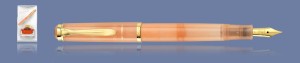 ZESTAW PIÓRO WIECZNE PELIKAN CLASSIC M200 APRICOT ACHAT  + ATRAMENT EDELSTEIN APRICOT ACHAT | STALÓWKA F