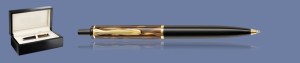DŁUGOPIS PELIKAN CLASSIC K200 MARMUROWY BRĄZ + WOOD BOX BLACK