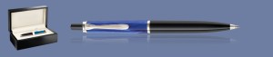 DŁUGOPIS PELIKAN CLASSIC K205 MARMUROWY BŁĘKIT + WOOD BOX BLACK