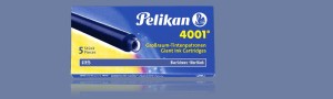 NABOJE ATRAMENTOWE PELIKAN 4001 DŁUGIE GTP/5 NIEBIESKO-CZARNE