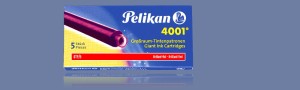 NABOJE ATRAMENTOWE PELIKAN 4001 DŁUGIE GTP/5 CZERWONE