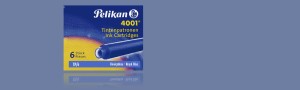 NABOJE ATRAMENTOWE PELIKAN 4001 KRÓTKIE TP/6 NIEBIESKIE