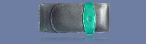 ETUI SKÓRZANE PELIKAN TG32 CZARNO-ZIELONE