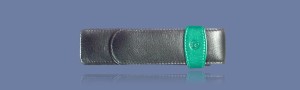 ETUI SKÓRZANE PELIKAN TG22 CZARNO-ZIELONE
