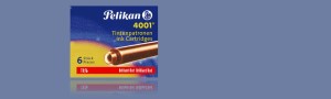 NABOJE ATRAMENTOWE PELIKAN 4001 KRÓTKIE TP/6 CZERWONE