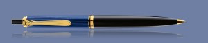 DŁUGOPIS PELIKAN SOUVERAN K400 CZARNO-NIEBIESKI